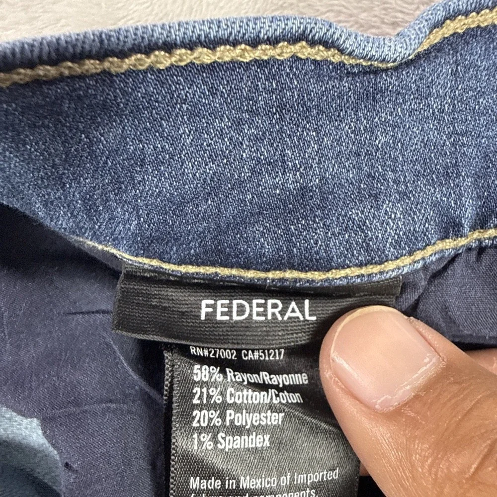 PAIGE Federal Slim Straight Jeans Med Wash Men's Size 36x29 Stretch